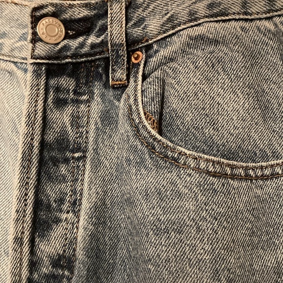 Pacsun Two Tone Denim High Waisted Straight Leg Dad Jeans - Picture 9 of 12